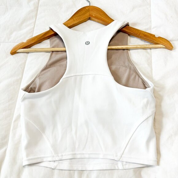 Lululemon Align High-Neck White Tank Top Size 4 - Picture 4 of 5